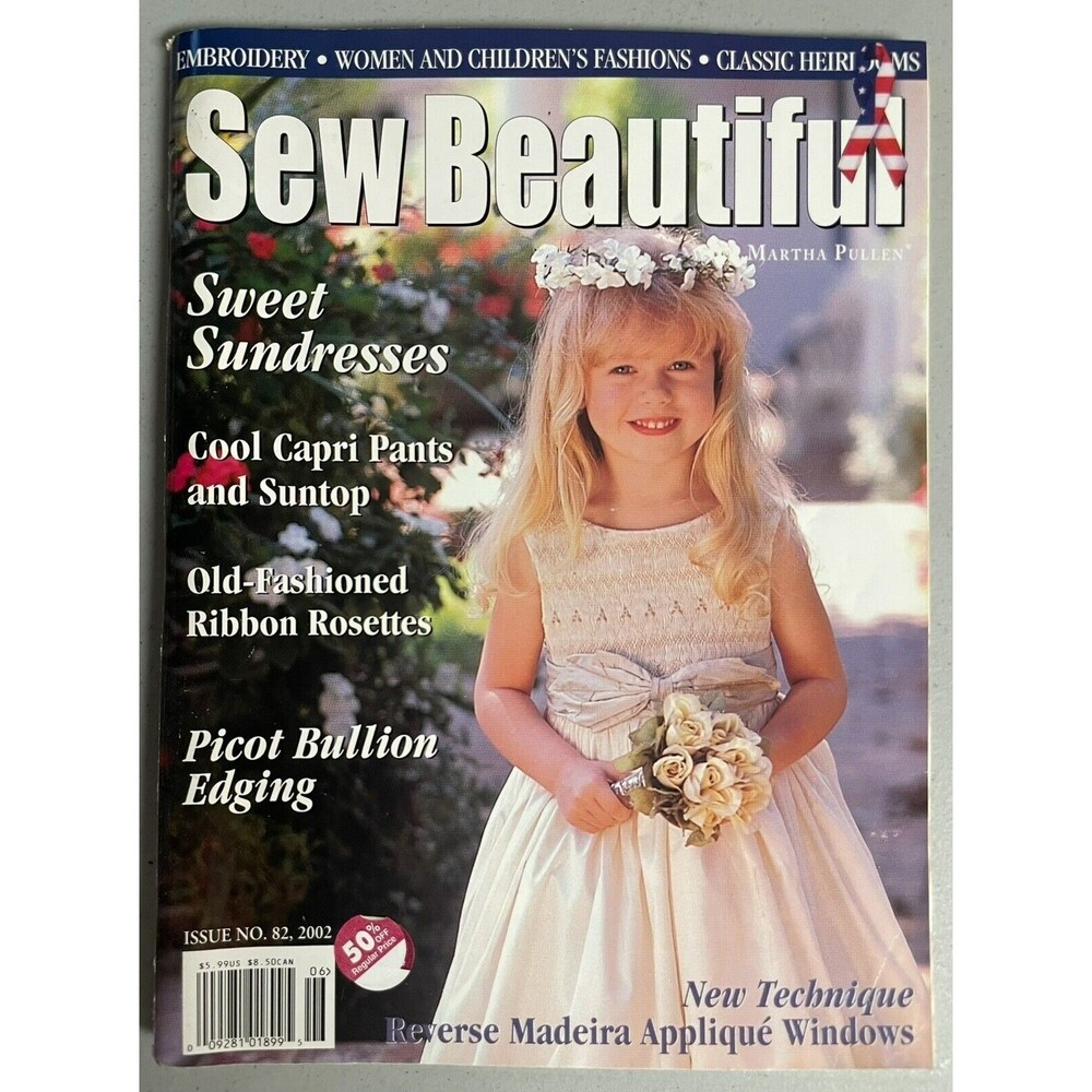 Sew Beautiful Magazine Martha Pullen Bradley Paper Doll Included May June  2002
